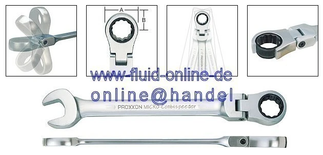 PROXXON 23059 MICROSpeeder Ringmaul Ratschenschlüssel Mit Gelenk 22mm 4 PROXXON 23059 MICROSpeeder Ringmaul Ratschenschlüssel Mit Gelenk 22mm – Bild 2