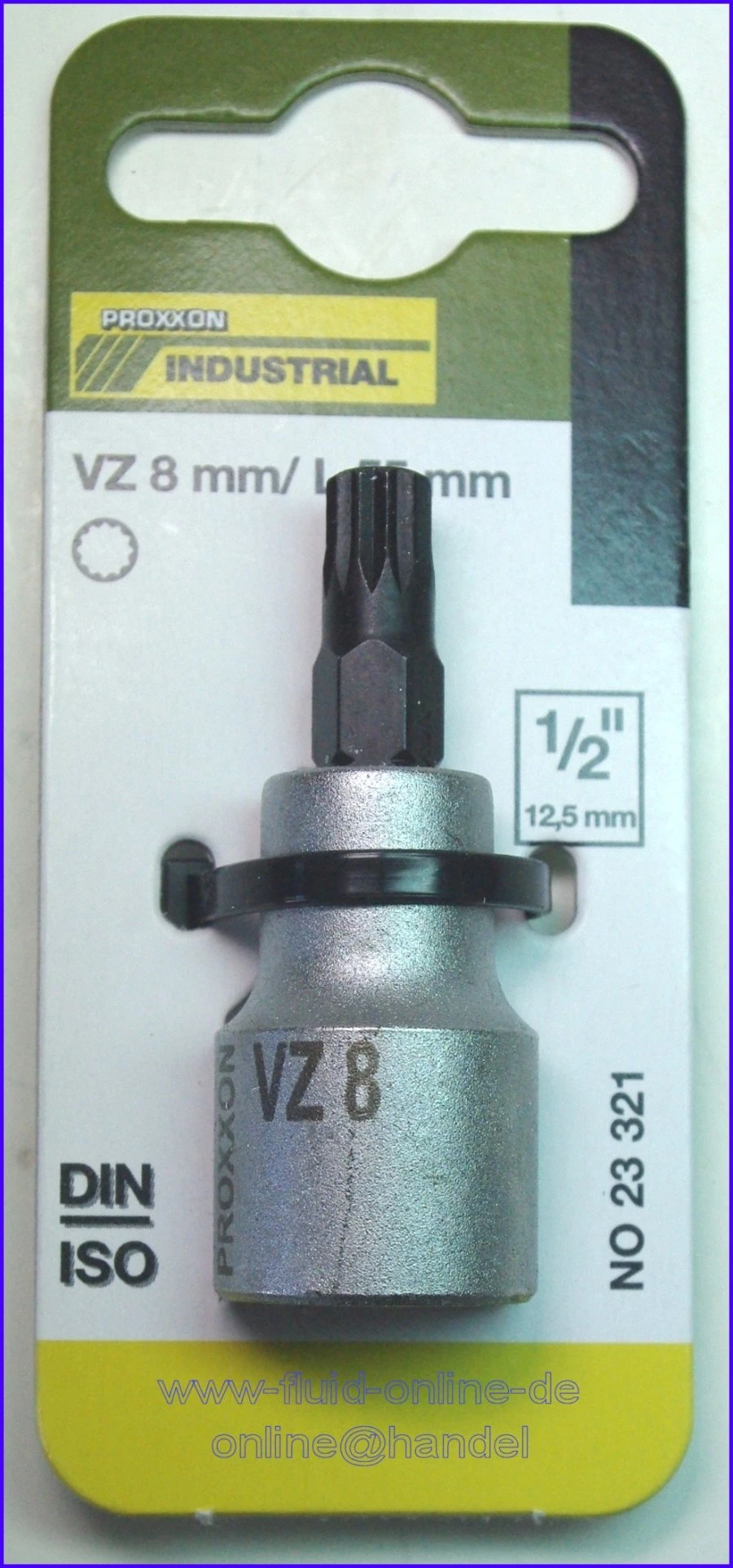 PROXXON 23321 Vielzahn XZN Einsatz Bit Nuss VZ8 Länge 55mm Antrieb 12,5mm (1/2") 4 PROXXON 23321 Vielzahn XZN Einsatz Bit Nuss VZ8 Länge 55mm Antrieb 12,5mm (1/2") – Bild 2