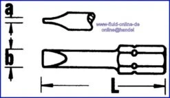 STAHLWILLE 1166 BIT Schraubendreheinsatz Schlitz 1,0x5,5mm - 08070126 -Werkstattwerkzeuge Geschäft 4087 1