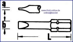 STAHLWILLE 1169 BIT Schraubendreheinsatz Schlitz 1,6x10mm - 08070129 -Werkstattwerkzeuge Geschäft 4091 1