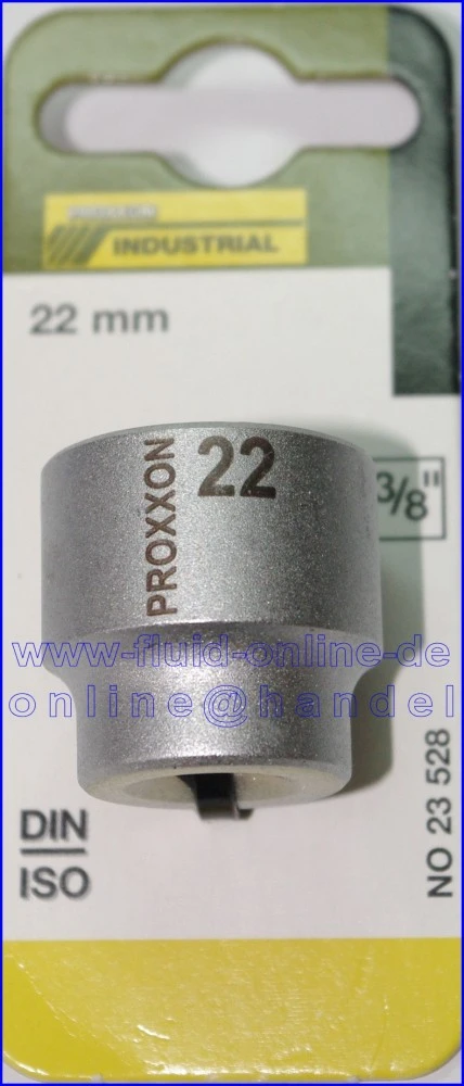 PROXXON 23528 Steckschlüsseleinsatz / Nuss 22mm Antrieb 10mm (3/8') 4 PROXXON 23528 Steckschlüsseleinsatz / Nuss 22mm Antrieb 10mm (3/8') – Bild 2