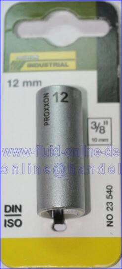 PROXXON 23540 Tiefbett Nuss 12mm Antrieb 10mm (3/8') -Werkstattwerkzeuge Geschäft 574 Imgp3369 2