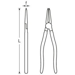 STAHLWILLE 6543 Sicherungsringzange Für Innenringe Gerade Länge 320mm - 65434104 -Werkstattwerkzeuge Geschäft 6543 3