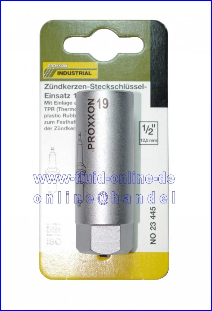 PROXXON 23445 Zündkerzen Nuss Mit TPR Einlage 19mm Antrieb 12,5mm(1/2") 4 PROXXON 23445 Zündkerzen Nuss Mit TPR Einlage 19mm Antrieb 12,5mm(1/2") – Bild 2