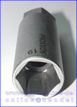 PROXXON 23445 Zündkerzen Nuss Mit TPR Einlage 19mm Antrieb 12,5mm(1/2") 7 PROXXON 23445 Zündkerzen Nuss Mit TPR Einlage 19mm Antrieb 12,5mm(1/2") -Werkstattwerkzeuge Geschäft 661 prox 23445 zuendkerzennuss 19mm 2