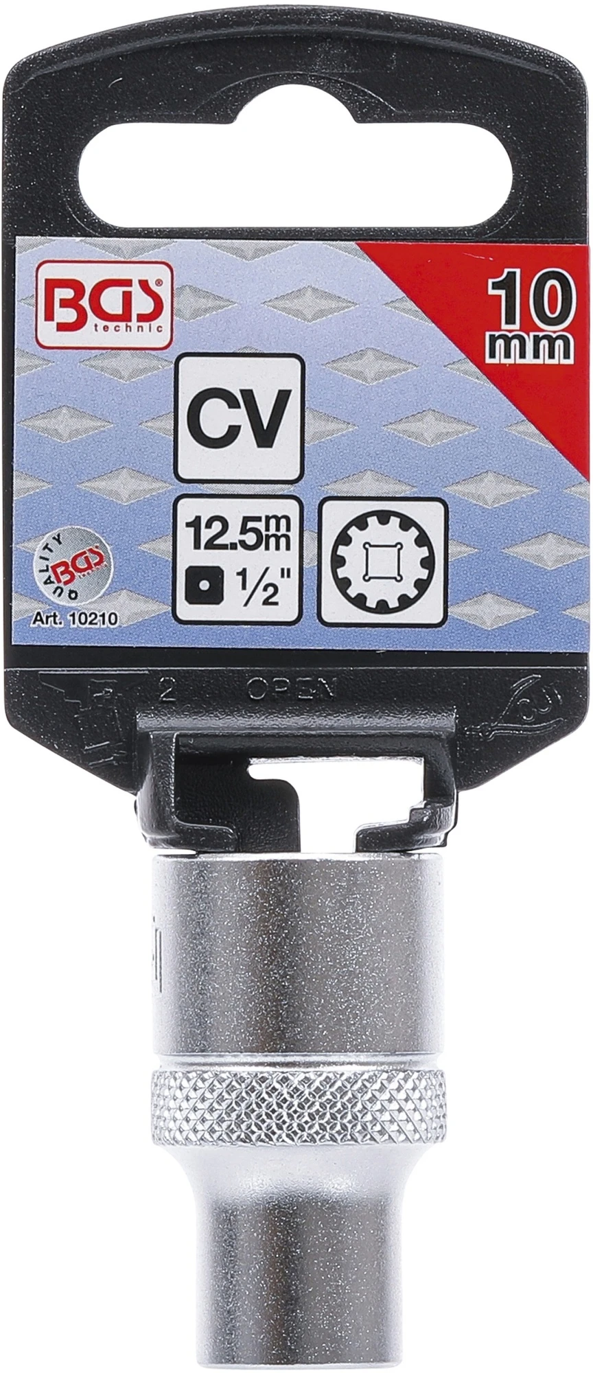 BGS 10210 Nuss / Stecknuss / Steckschlüsseleinsatz Gear Lock SW 10mm Antrieb 12,5mm (1/2") 5 BGS 10210 Nuss / Stecknuss / Steckschlüsseleinsatz Gear Lock SW 10mm Antrieb 12,5mm (1/2") – Bild 3