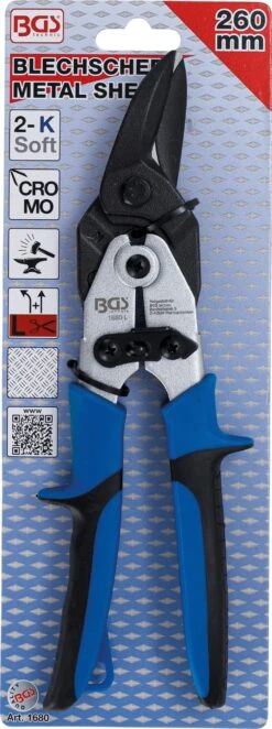 BGS 1680 Blechschere Links / Gerade Schneidend Länge 260mm -Werkstattwerkzeuge Geschäft bgs 1680 blechschere links gerade schneidend 260mm 00000