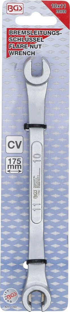 BGS 1760 Spezial Bremsleitungsschlüssel Länge 175mm SW 10 X 11mm -Werkstattwerkzeuge Geschäft bgs 1760 spezial bremsleitungsschluessel 10x11mm 0000