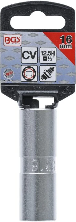 BGS 2472 Zündkerzen Einsatz Sechskant SW 16mm Antrieb 12,5mm (1/2") -Werkstattwerkzeuge Geschäft bgs 2472 zuendkerzeneinsatz 6gant sw 16mm antrieb 12 5mm 000
