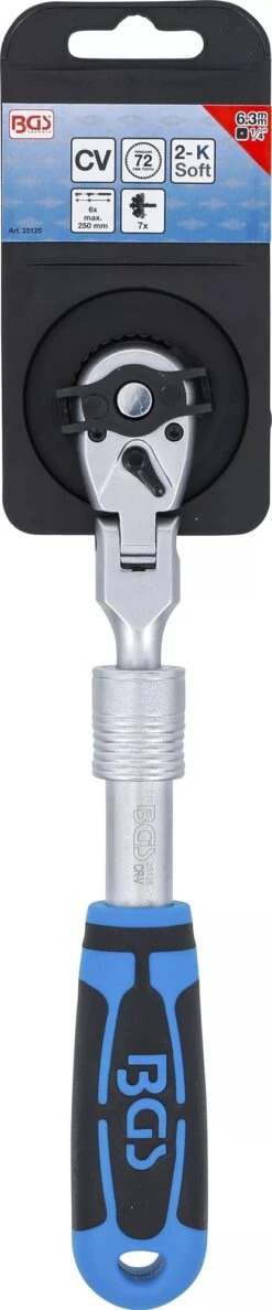 BGS 25125 Umschaltknarre Ausziehbar Abwinkelbar Abtrieb 6,3mm (1/4") 210 - 250mm -Werkstattwerkzeuge Geschäft bgs 25125 umschaltknarre ausziehbar abwinkelbar 000000