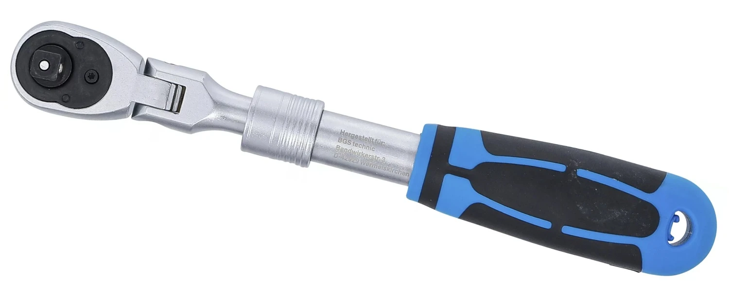 BGS 25126 Umschaltknarre Ausziehbar Abwinkelbar Abtrieb 10mm (3/8") 260 - 365mm 7 BGS 25126 Umschaltknarre Ausziehbar Abwinkelbar Abtrieb 10mm (3/8") 260 - 365mm – Bild 5