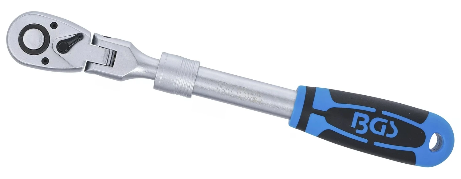BGS 25127 Umschaltknarre Ausziehbar Abwinkelbar Abtrieb 12,5mm (1/2") 350 - 490mm 4 BGS 25127 Umschaltknarre Ausziehbar Abwinkelbar Abtrieb 12,5mm (1/2") 350 - 490mm – Bild 2