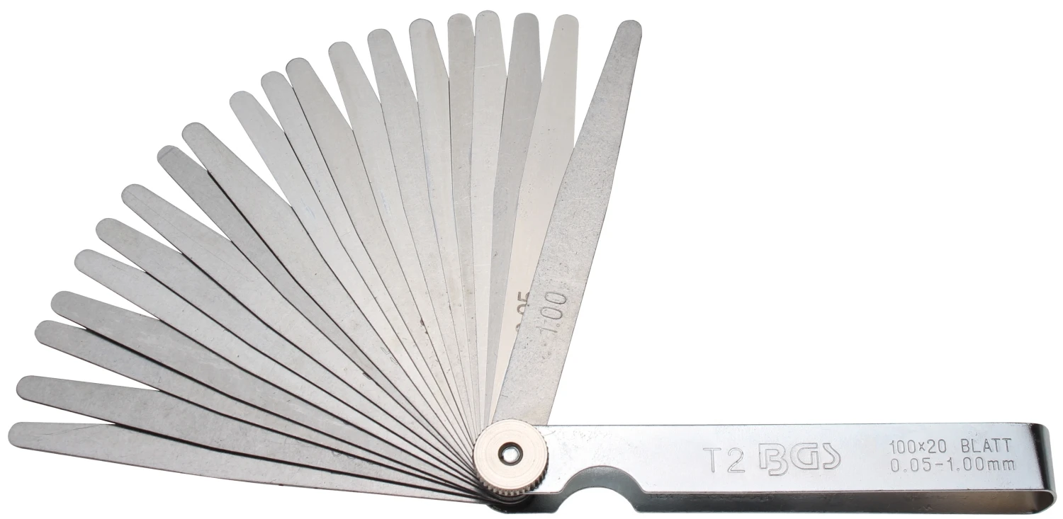 BGS 3083 Präzisions Fühlerlehre 20 Blatt Metrisch Material Edelstahl 3 BGS 3083 Präzisions Fühlerlehre 20 Blatt Metrisch Material Edelstahl