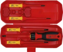 BGS 35813 Satz VDE Schraubendreher Mit Wechselklingen 8 Teilig -Werkstattwerkzeuge Geschäft bgs 35813 satz vde schraubendreher wechselklingen 000000000