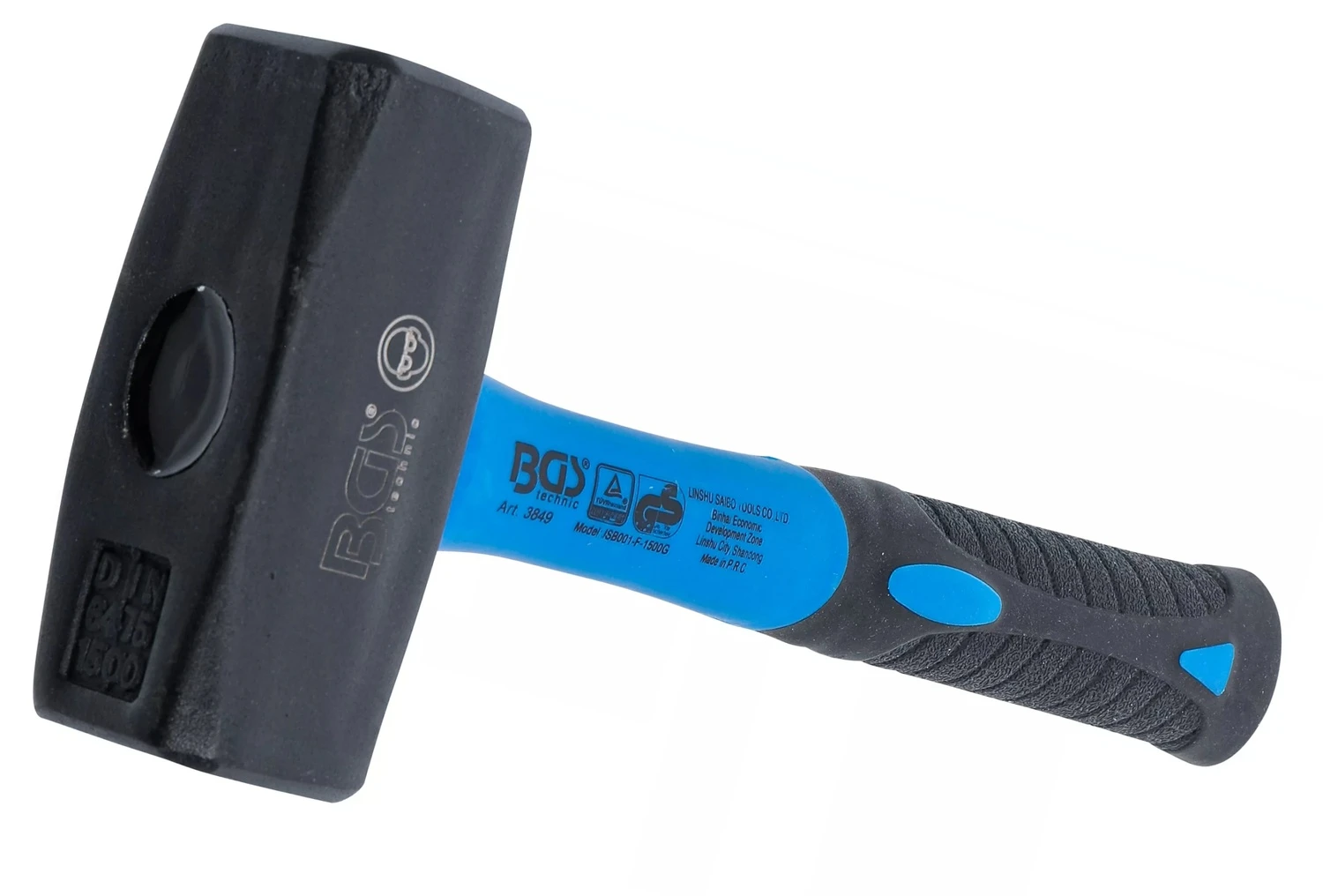 BGS 3849 Fäustel Mit Fiberglasstiel DIN 6475 Kopfgewicht 1500g 6 BGS 3849 Fäustel Mit Fiberglasstiel DIN 6475 Kopfgewicht 1500g – Bild 4