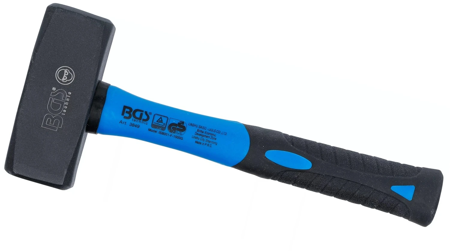 BGS 3849 Fäustel Mit Fiberglasstiel DIN 6475 Kopfgewicht 1500g 4 BGS 3849 Fäustel Mit Fiberglasstiel DIN 6475 Kopfgewicht 1500g – Bild 2