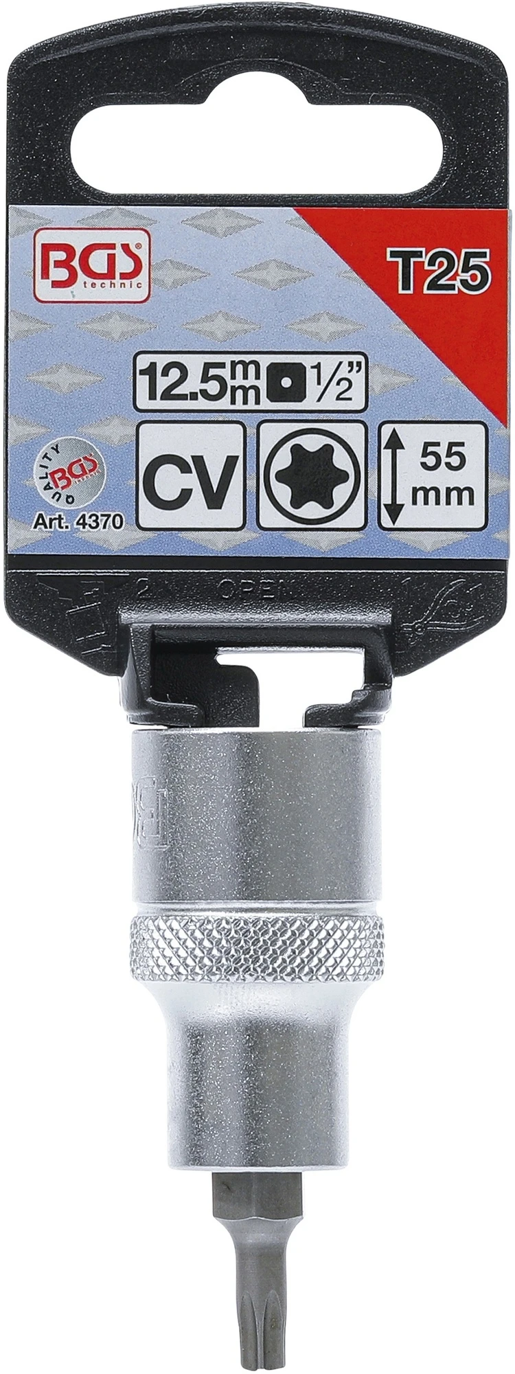 BGS 4370 Biteinsatz Antrieb Innenvierkant 12,5mm (1/2") T-Profil (für Torx) T25 4 BGS 4370 Biteinsatz Antrieb Innenvierkant 12,5mm (1/2") T-Profil (für Torx) T25 – Bild 2