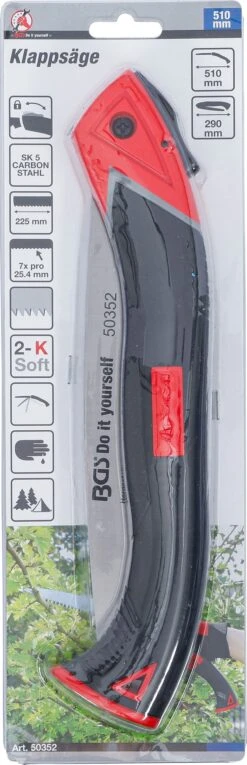 BGS DIY 50352 Klappsäge Säge Zusammenklappbar Klappbar Klingenlänge 225mm -Werkstattwerkzeuge Geschäft bgs 50352 klappsaege 0000000