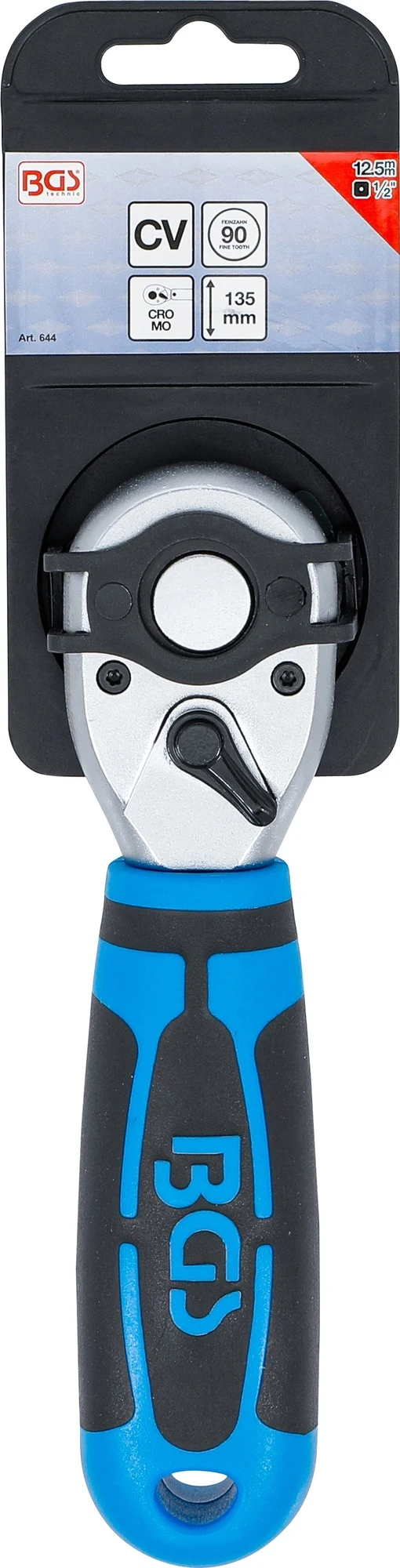 BGS 644 Mini Umschaltknarre Ratsche Feinverzahnt Abtrieb 12,5mm (1/2") Länge 170mm 8 BGS 644 Mini Umschaltknarre Ratsche Feinverzahnt Abtrieb 12,5mm (1/2") Länge 170mm – Bild 6