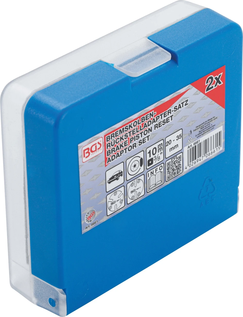 BGS 6661 Universal Rückstelladapter Für Bremskolben Mit 2 & 3 Stiften 8 BGS 6661 Universal Rückstelladapter Für Bremskolben Mit 2 & 3 Stiften – Bild 6