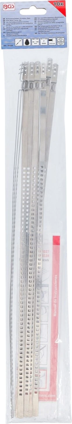 BGS 70328 Satz Achsmanschetten Schellen 7mm Spannbereich 50-120mm 10 Teilig 7 BGS 70328 Satz Achsmanschetten Schellen 7mm Spannbereich 50-120mm 10 Teilig -Werkstattwerkzeuge Geschäft bgs 70328 satz achsmanchetten schellen 50 120mm 000