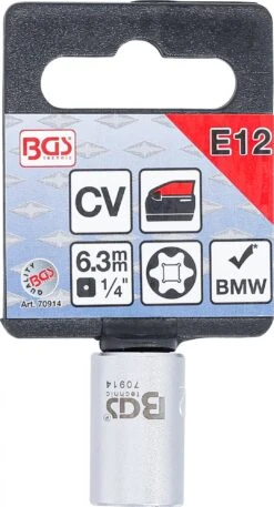 BGS 70914 Spezial Steckschlüsseleinsätze E-Profil Antrieb 6,3mm (1/4") SW E12 Für BMW Fensterheber 7 BGS 70914 Spezial Steckschlüsseleinsätze E-Profil Antrieb 6,3mm (1/4") SW E12 Für BMW Fensterheber -Werkstattwerkzeuge Geschäft bgs 70914 spezial steckschluesseleinsatz e profil bmw 000