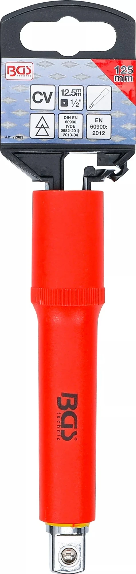 BGS 72083 VDE Steckschlüssel Verlängerung Antrieb 12,5mm (1/2") Länge 125mm 6 BGS 72083 VDE Steckschlüssel Verlängerung Antrieb 12,5mm (1/2") Länge 125mm – Bild 4