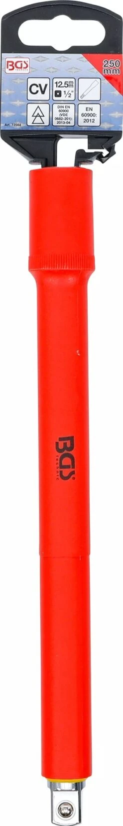 BGS 72084 VDE Steckschlüssel Verlängerung Antrieb 12,5mm (1/2") Länge 250mm -Werkstattwerkzeuge Geschäft bgs 72084 vde verlaengerung 250mm 0000