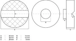 BGS 72108 Gummiauflage Gummiteller Für Wagenheber Ø65 X 29mm -Werkstattwerkzeuge Geschäft bgs 72108 gummiauflage fuer wagenheber 65x38mm 00