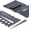 BGS 74248 Schraubenschablone Gewindeschablone Gewindelehre Zollgrößen 1/4" - 2"