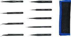 BGS 74413 Satz Edelstahl Pinzetten Verschiedenen Spitzen 9 Teilig -Werkstattwerkzeuge Geschäft bgs 74413 satz pinzetten edelstahl 0000