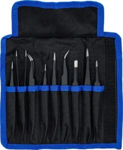 BGS 74413 Satz Edelstahl Pinzetten Verschiedenen Spitzen 9 Teilig -Werkstattwerkzeuge Geschäft bgs 74413 satz pinzetten edelstahl 00000