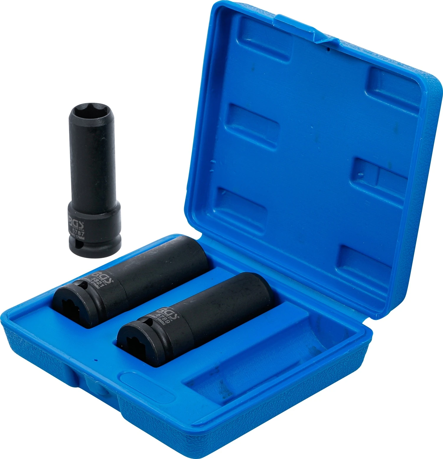 BGS 80003 Satz Kraft Spezial Steckschlüsseleinsätze Sechskant SW 17mm 19mm 21mm Antrieb 12,5mm (1/2") 5 BGS 80003 Satz Kraft Spezial Steckschlüsseleinsätze Sechskant SW 17mm 19mm 21mm Antrieb 12,5mm (1/2") – Bild 3