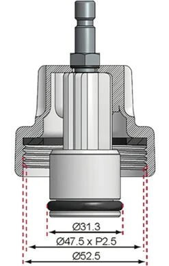 BGS 8027-15 Adapter Nummer 15 Für Artikel 8027 8098 Für Ford Mazda -Werkstattwerkzeuge Geschäft bgs 8027 15 adapter fuer 8027 8098 000