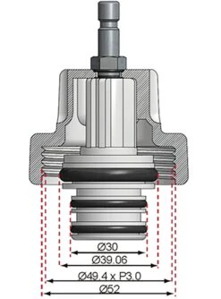 BGS 8027-17 Adapter Nr. 17 Für Art BGS 8027 & 8098 Für BMW -Werkstattwerkzeuge Geschäft bgs 8027 17 kuehlwasseradapter 000