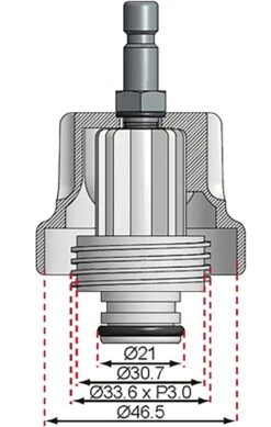 BGS 8027-19 Adapter Nummer 19 Für Artikel 8027 8098 Für Toyota -Werkstattwerkzeuge Geschäft bgs 8027 19 adapter fuer 8027 8098 0000