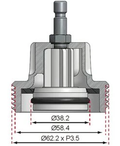 BGS 8027-9 Adapter Nummer 9 Für Für Artikel 8027 8098 Audi BMW Porsche VW -Werkstattwerkzeuge Geschäft bgs 8027 9 adapter fuer 8027 8098 0000