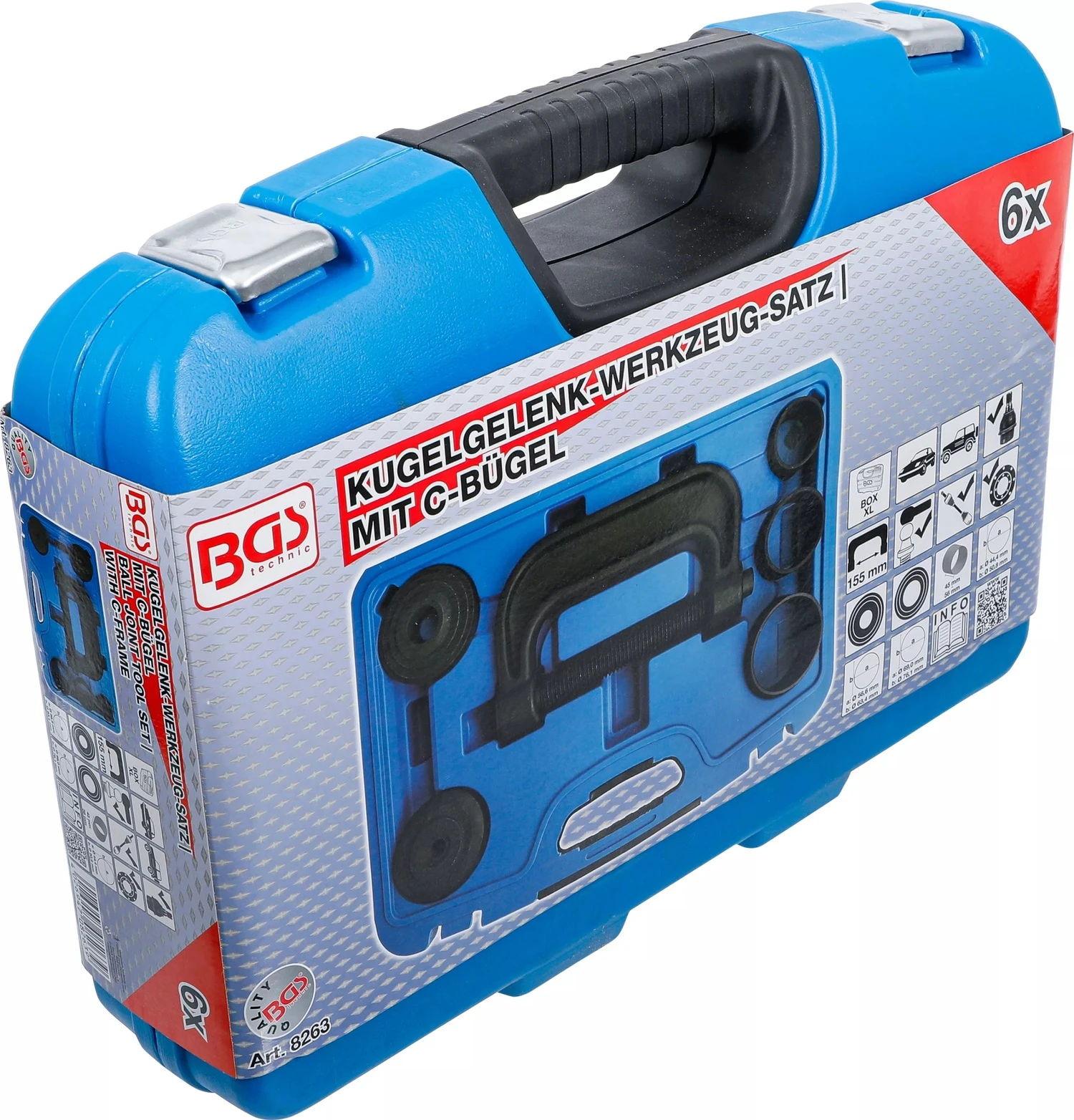 BGS 8263 Satz Werkzeug Für Kugelgelenke Mit C-Bügel 8 BGS 8263 Satz Werkzeug Für Kugelgelenke Mit C-Bügel – Bild 6