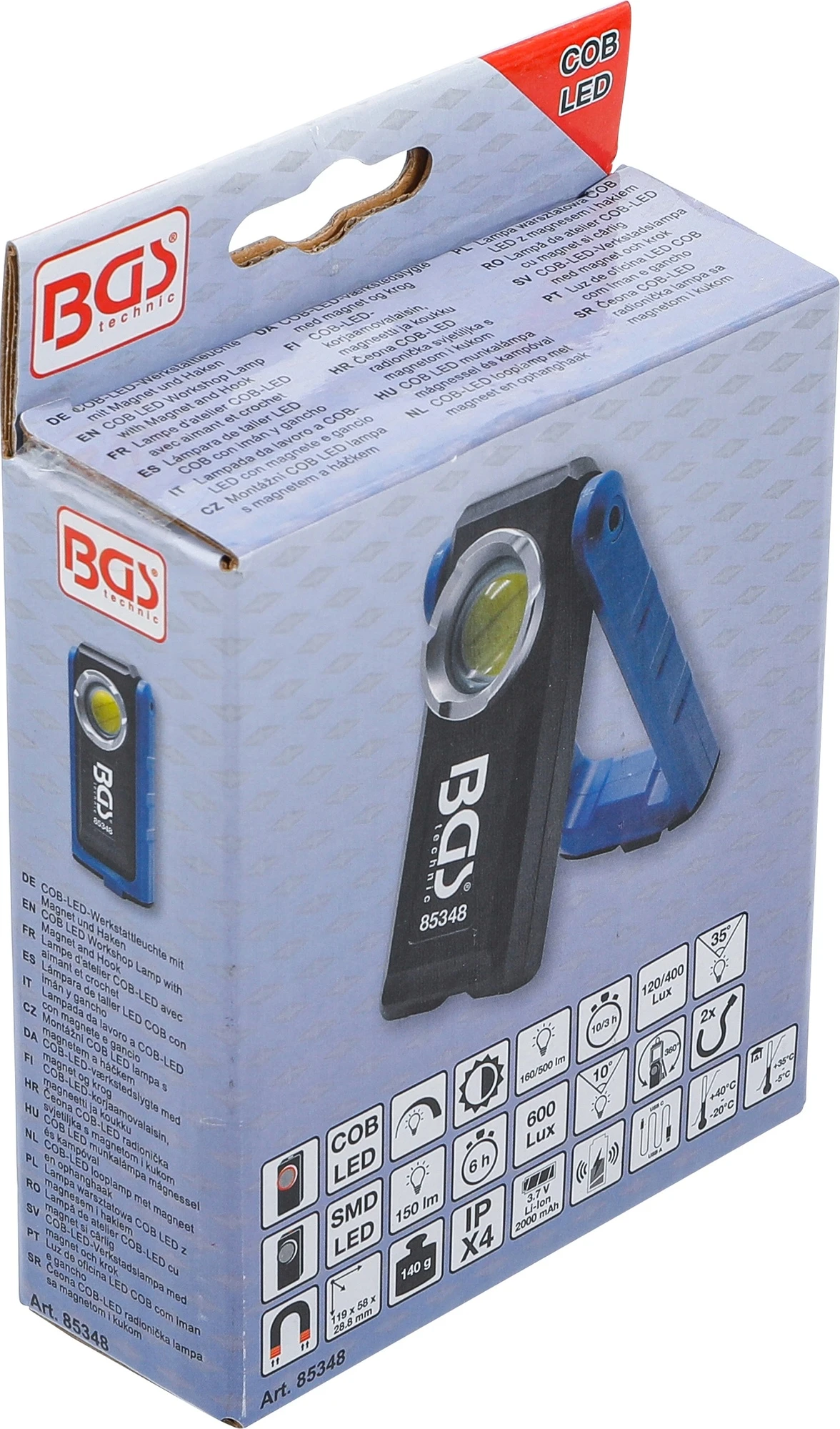 BGS 85348 COB LED Arbeitsleuchte Klappbar Mit Induktiver Ladefunktion Magnet Haken 9 BGS 85348 COB LED Arbeitsleuchte Klappbar Mit Induktiver Ladefunktion Magnet Haken – Bild 7