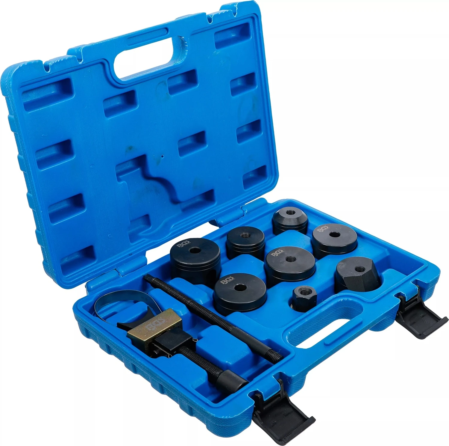 BGS 8829 Satz Werkzeug Zum Ersetzen Der Längslenkerbuchse Und Gummilager Am Hinterachsradträger BMW 4 BGS 8829 Satz Werkzeug Zum Ersetzen Der Längslenkerbuchse Und Gummilager Am Hinterachsradträger BMW – Bild 2