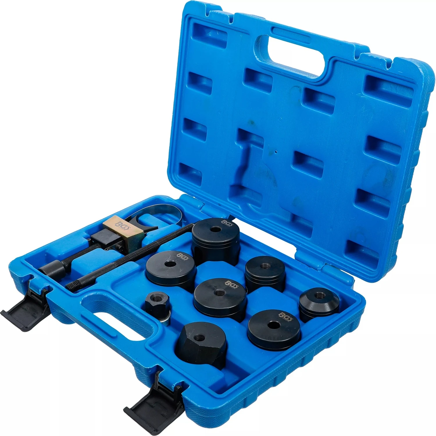 BGS 8829 Satz Werkzeug Zum Ersetzen Der Längslenkerbuchse Und Gummilager Am Hinterachsradträger BMW 5 BGS 8829 Satz Werkzeug Zum Ersetzen Der Längslenkerbuchse Und Gummilager Am Hinterachsradträger BMW – Bild 3