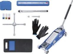 BGS 9681 Satz Radwechsel Service Mit Rangier Wagenheber 2,5t