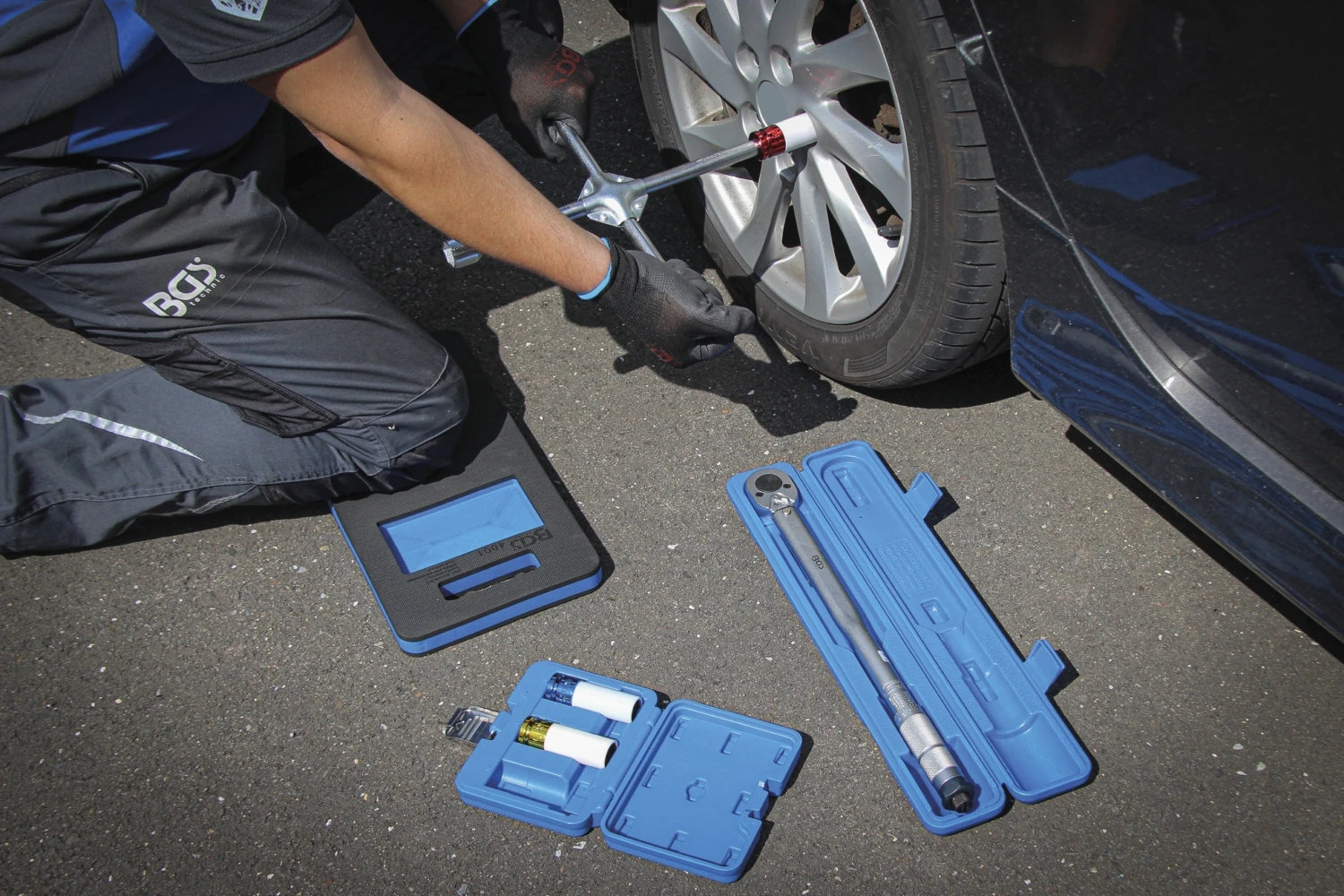 BGS 9681 Satz Radwechsel Service Mit Rangier Wagenheber 2,5t 4 BGS 9681 Satz Radwechsel Service Mit Rangier Wagenheber 2,5t – Bild 2