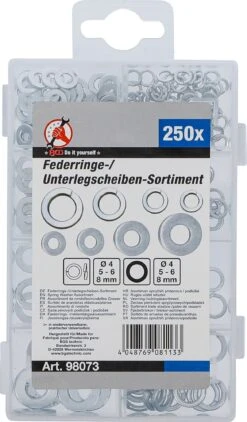 BGS 98073 Sortiment Federringe Unterlegscheiben Ø 4 - 8mm 250 Teilig 7 BGS 98073 Sortiment Federringe Unterlegscheiben Ø 4 - 8mm 250 Teilig -Werkstattwerkzeuge Geschäft bgs 98073 sortiment o ringe dichtringe 000