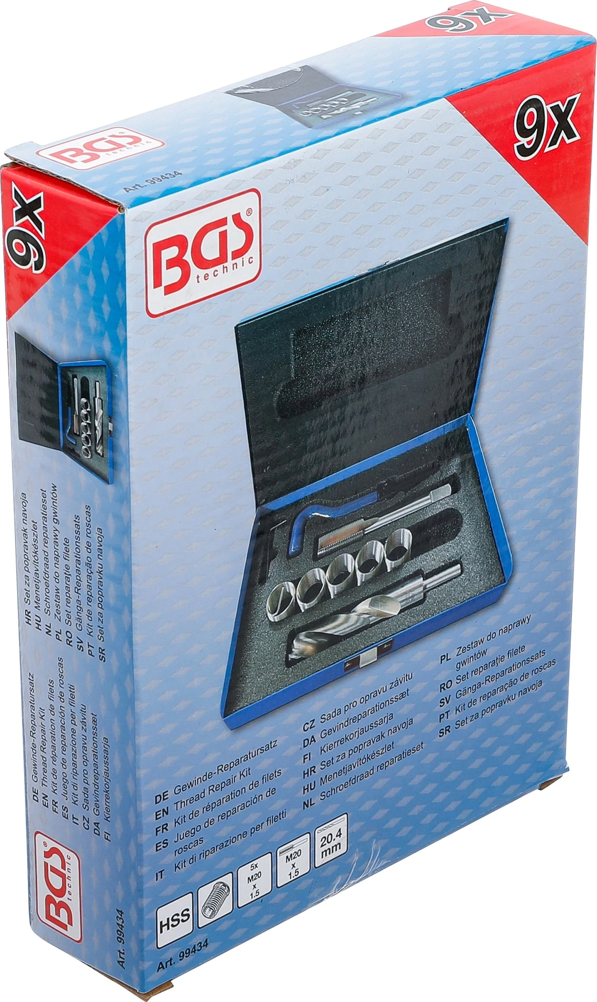 BGS 99434 Reparatursatz Für Gewinde M20 X 1,5 9 Teilig 8 BGS 99434 Reparatursatz Für Gewinde M20 X 1,5 9 Teilig – Bild 6