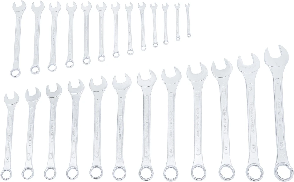 BGS DIY 1198 Satz Ringmaulschlüssel SW 6 - 32mm Metrisch Warm Geschmiedet 25 Teilig 5 BGS DIY 1198 Satz Ringmaulschlüssel SW 6 - 32mm Metrisch Warm Geschmiedet 25 Teilig – Bild 3