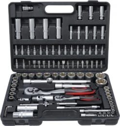 BGS DIY 2296 Satz Steckschlüssel Super Lock Antrieb 6,3mm (1/4") & 12,5mm (1/2") 94 Teilig