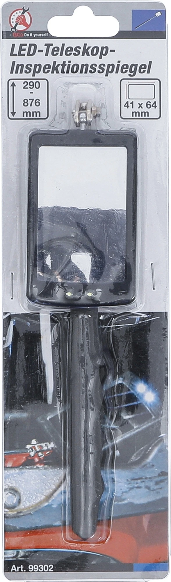 BGS DIY 99302 LED Inspektionsspiegel Mit Teleskopfunktion 290 - 876mm Inkl. Batterien 7 BGS DIY 99302 LED Inspektionsspiegel Mit Teleskopfunktion 290 - 876mm Inkl. Batterien – Bild 5