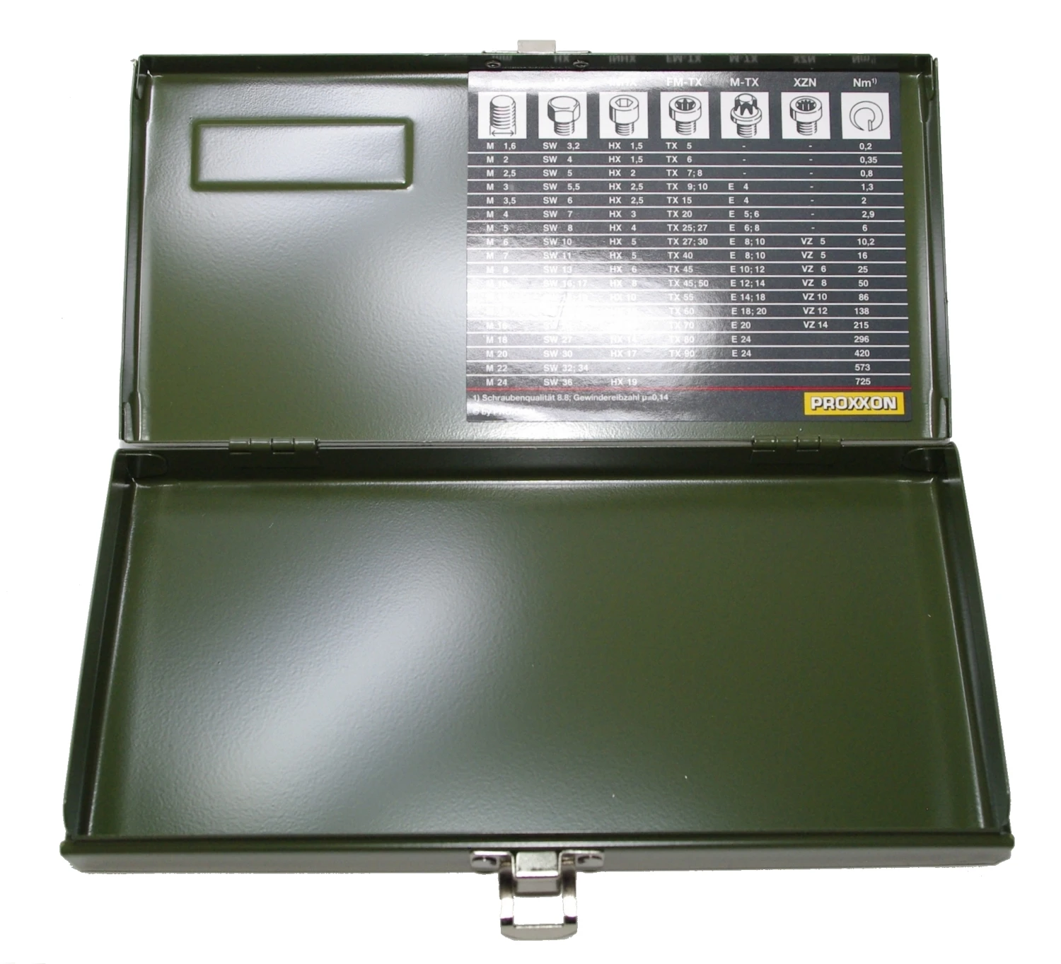 PROXXON 2313 Metallkoffer Leerkoffer Metallkasten Leer 245x120x35mm 4 PROXXON 2313 Metallkoffer Leerkoffer Metallkasten Leer 245x120x35mm – Bild 2