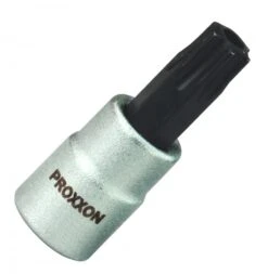 PROXXON 23761 Torx Einsatz TTX27 Antrieb 6,3mm (1/4") Mit Stirnlochbohrung